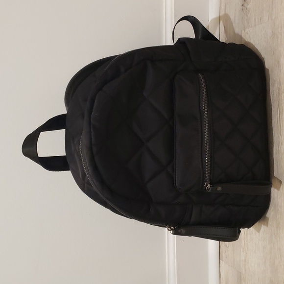 Quilted Black Backpack - Picture 1 of 10